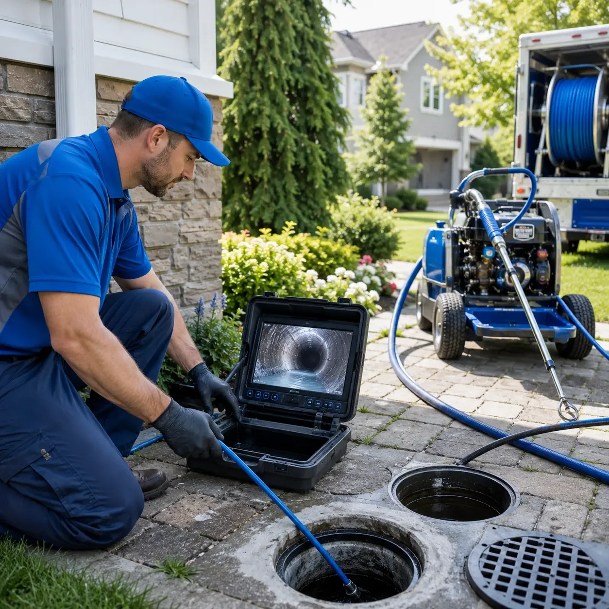 Outdoor drain cleaning professionals serving Woodville, TX